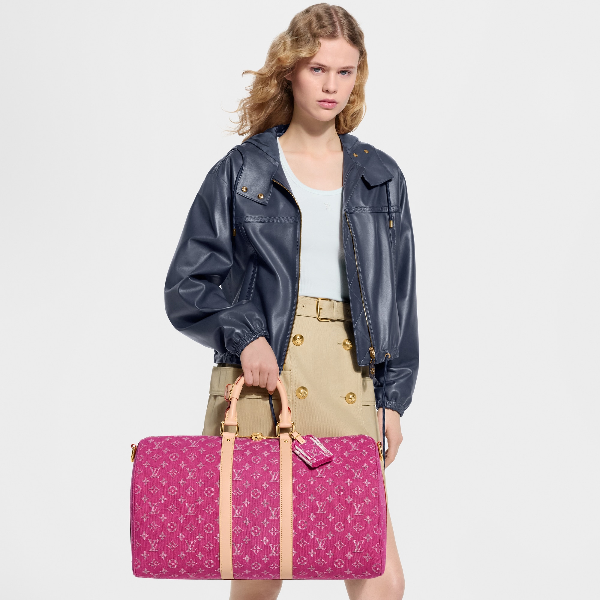 ルイ・ヴィトン　LV コート　ピンク Keepall Bandoulière 45 Other Monogram Canvas - New In Women